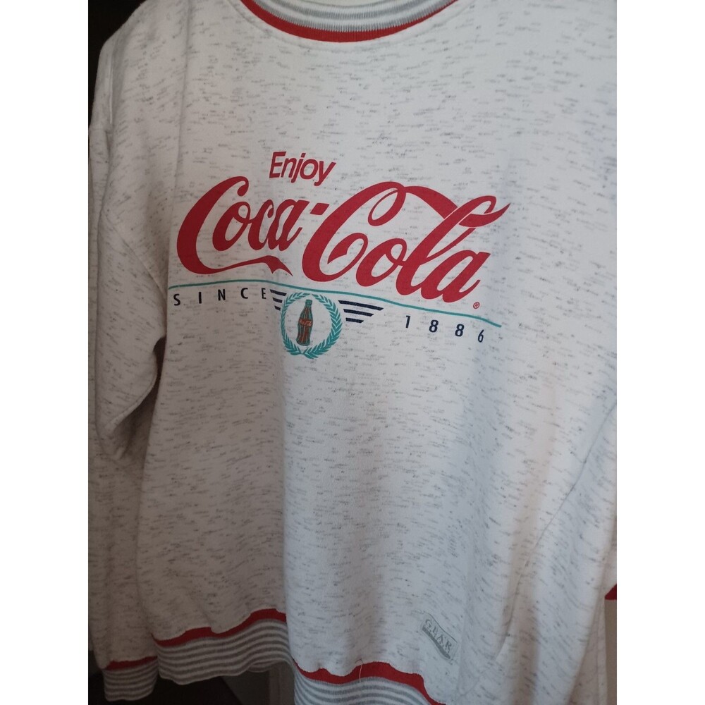 Coca Cola Long Sleeved Sweat Shirt By Gear Medium Size Vivid Colors